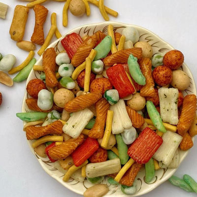 comprar Os petiscos superiores do biscoito do arroz misturaram sabores com os petiscos das ervilhas dos amendoins online manufacture