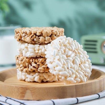 Sabor autêntico do petisco redondo do biscoito do arroz da cevada das montanhas