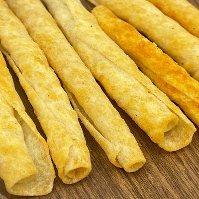 farinha de trigo crocante rolos de inhame chinês lanche baixo teor de gordura mistura de biscoitos de arroz