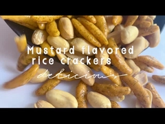 Crescent Shape Rice Crackers Japanese soprou biscoito do arroz da alga do Wasabi dos petiscos da grão